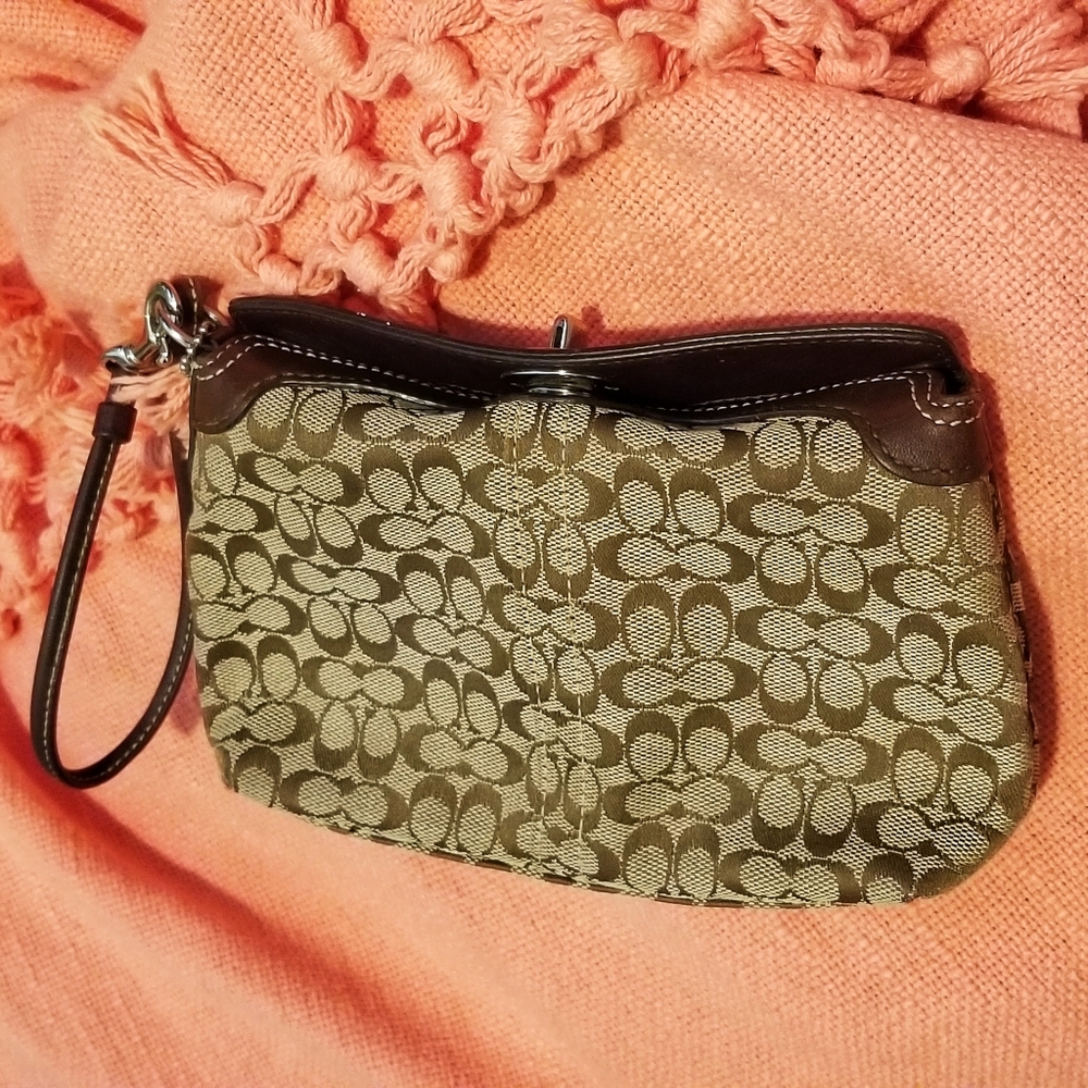 Coach Signature Wristlet